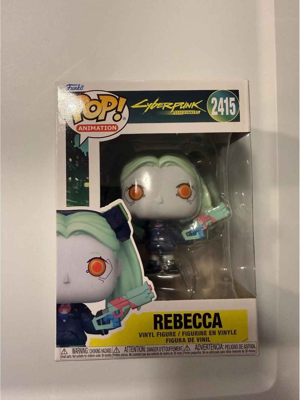 Funko Pop! Cyberpunk Edgerunners Rebecca #2415 w/ Protector